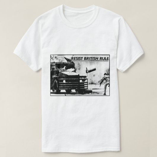 レジストブリティッシュルール – シンフェイン – アイルランド – アイルランド Tシャツ (デザイン正面)