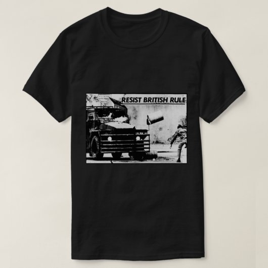 レジストブリティッシュルール – シンフェイン – アイルランド – アイルランド Tシャツ (デザイン正面)