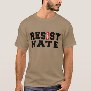レジストヘイトタイポグラフィデザイン Tシャツ