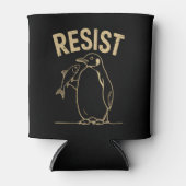 レジストペンギンズアクティビズム抗議ヴィンテージ 缶クーラー (正面)
