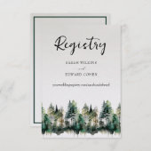 レジストリエンクロージャカード。素朴水彩林 エンクロージャーカード (正面/裏面)