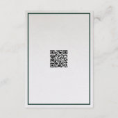 レジストリエンクロージャカード。素朴水彩林 エンクロージャーカード (裏面)