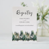 レジストリエンクロージャカード。素朴水彩林 エンクロージャーカード (スタンド正面)