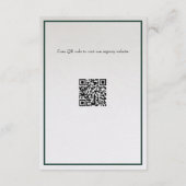 レジストリエンクロージャカード。素朴水彩林 エンクロージャーカード (裏面)