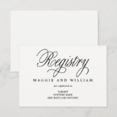 レジストリカード – スクリプエレガントト エンクロージャーカード (正面/裏面)