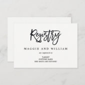 レジストリカード – ブラシ付きチャーム エンクロージャーカード (正面/裏面)