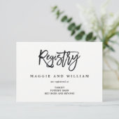 レジストリカード – ブラシ付きチャーム エンクロージャーカード (スタンド正面)