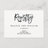 レジストリカード – ブラシ付きチャーム エンクロージャーカード (正面)