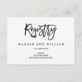 レジストリカード – ブラシ付きチャーム エンクロージャーカード