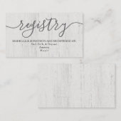 レジストリカード | ロマン素朴チック エンクロージャーカード (正面/裏面)