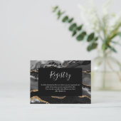 レジストリカーフォーマルドクラシックの黒い瑪瑙金ゴールド エンクロージャーカード (スタンド正面)