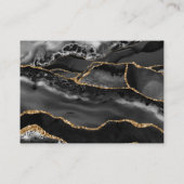 レジストリカーフォーマルドクラシックの黒い瑪瑙金ゴールド エンクロージャーカード (裏面)