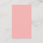 レジストリカ結婚ードのエンクロージャカードフローラ 名刺 (裏面)