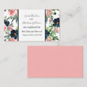 レジストリカ結婚ードのエンクロージャカードフローラ 名刺 (正面/裏面)