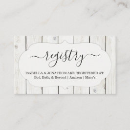 レジストリ素朴の挿入/エンクロージャの招待状 エンクロージャーカード