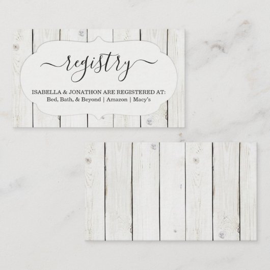 レジストリ素朴の挿入/エンクロージャの招待状 エンクロージャーカード (正面/裏面)