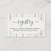 レジストリ素朴の挿入/エンクロージャの招待状 エンクロージャーカード (正面)