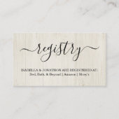 レジストリ素朴の挿入/エンクロージャの招待状 エンクロージャーカード (正面)