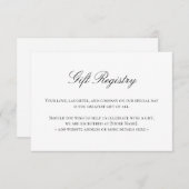 レジストリ結婚のエンクロージャカーエレガントド エンクロージャーカード (正面/裏面)