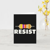 レジスト抵抗電気エンジニアリング カード (黄色い花)