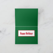 レジスト活動家クリスマスホリデーズ抗議の写真 シーズンカード (内部)