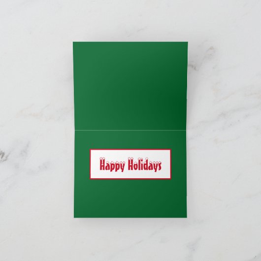 レジスト活動家クリスマスホリデーズ抗議の写真 シーズンカード (内部)