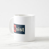 レジスト47アンチトランプ周期表要素 コーヒーマグカップ (正面左)