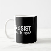 レジスト - トランプ反対 Af - コーヒーマグカップ (左)