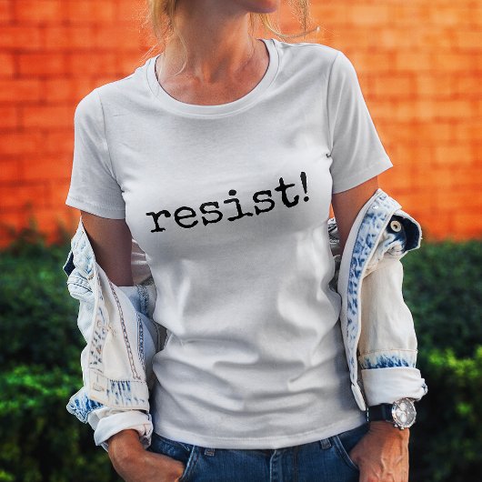 レジスト!人生の引用Tシャツ Tシャツ