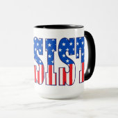 レジスト|星とストライプ マグカップ (正面右)