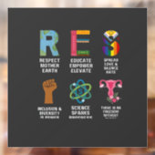 レジスフローラLGBTQライツのトランス平等 ウィンドウサイン (シート2)