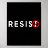 レジス#resistアンチトランプ#indivisible ポスター (正面)