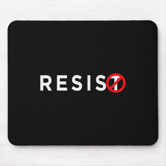 レジス#resistアンチトランプ#indivisible マウスパッド (正面)