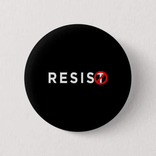 レジス#resistアンチトランプ#indivisible 缶バッジ (正面)