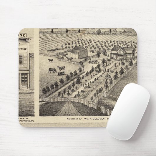 レジデンシズオブWm nグラッデンアンドミセスイナBミラー マウスパッド (マウス)