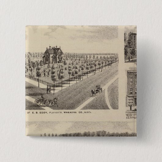 レジデンシズファームミネソタ 缶バッジ (正面)