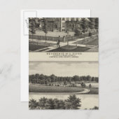 レジデンシズ，グローブ，ミルズ，工場，エポーリア，カンザス ポストカード (正面/裏面)