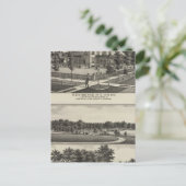 レジデンシズ，グローブ，ミルズ，工場，エポーリア，カンザス ポストカード (スタンド正面)