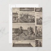 レジデンシズ&ファーム建物、オワトナ、ミネソタ ポストカード (正面/裏面)