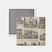 レジデンシズ&ファーム建物、オワトナ、ミネソタ マグネット (正面/裏面)