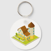 レジデンシャルアパートメンツキーチェーン キーホルダー (正面)