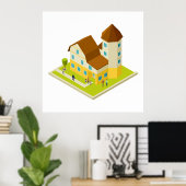 レジデンシャルアパートメンツポスター ポスター (ホームオフィス)