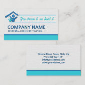 レジデンシャルハウス建築ホームビルダー 名刺 (正面/裏面)