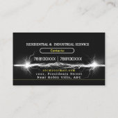 レジデンシャル&プロフェッショナル電気技師とSperk 名刺 (裏面)