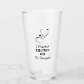 レジデンシーマッチデイパーティーギフトメディカルスクール タンブラーグラス (正面)