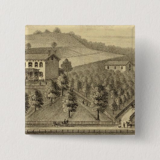 レジデンスオブウィリアムシュレーダー 缶バッジ (正面)