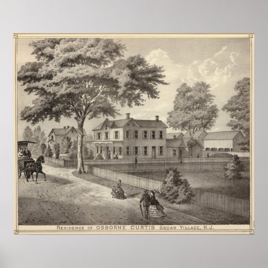 レジデンスオブオズボーンカーティス、スクアンビレッジ、NJ ポスター (正面)