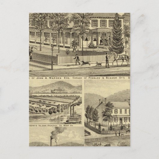 レジデンスオブジョンAガーデンSewickley ポストカード (正面)