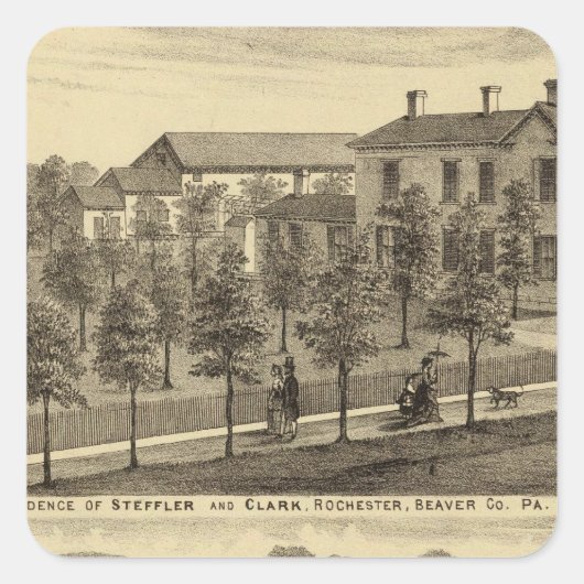 レジデンスオブステフラー&クラーク,ロチェスター スクエアシール (正面)