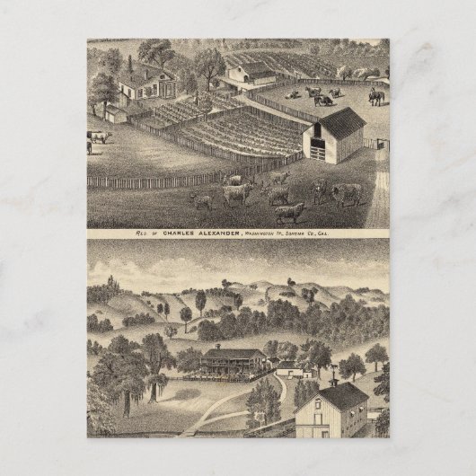 レジデンスオブチャールズ・アレクサンダー ポストカード (正面)